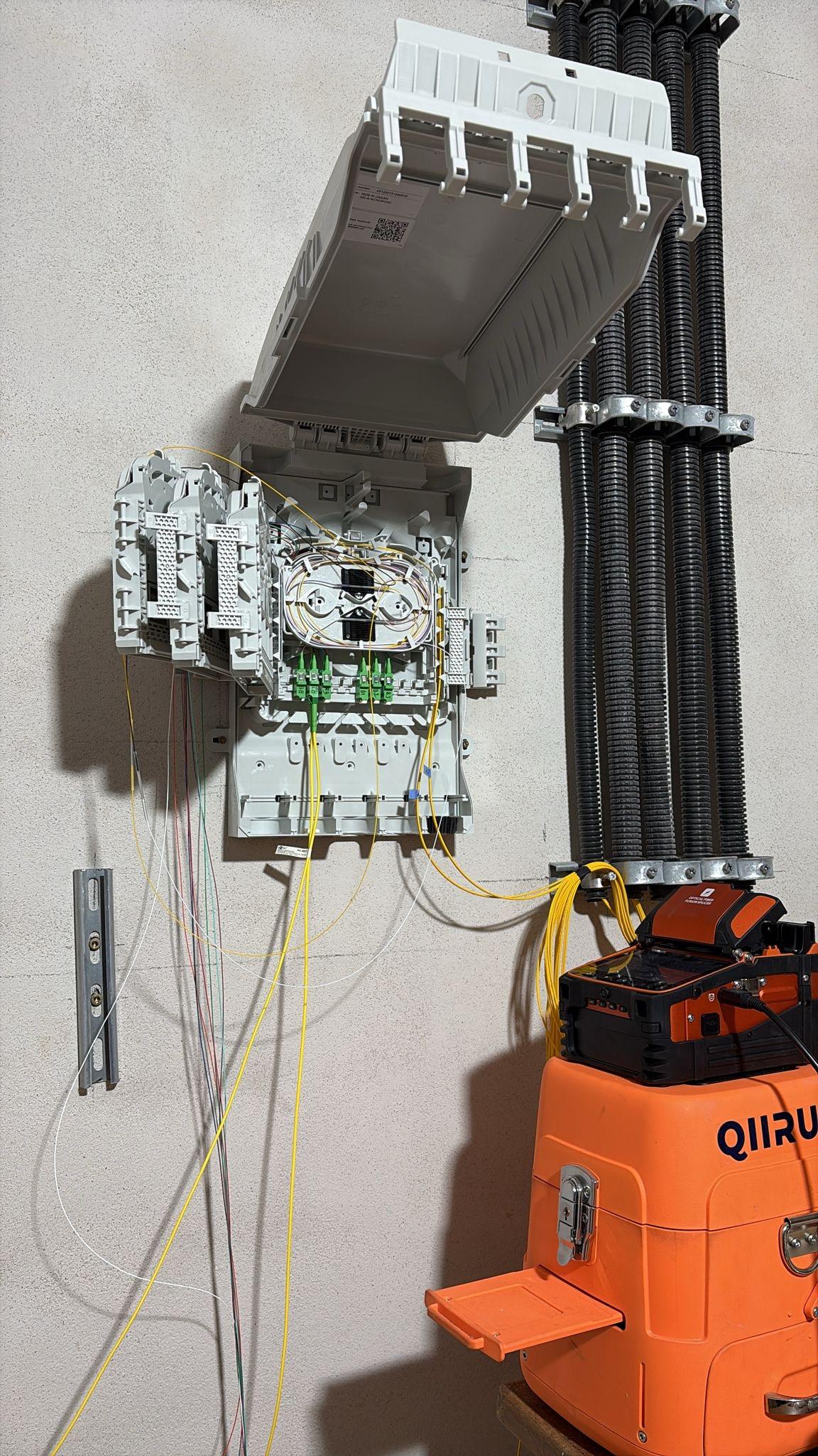 🔧 Glasfaser-Spleißarbeiten bei Kassel